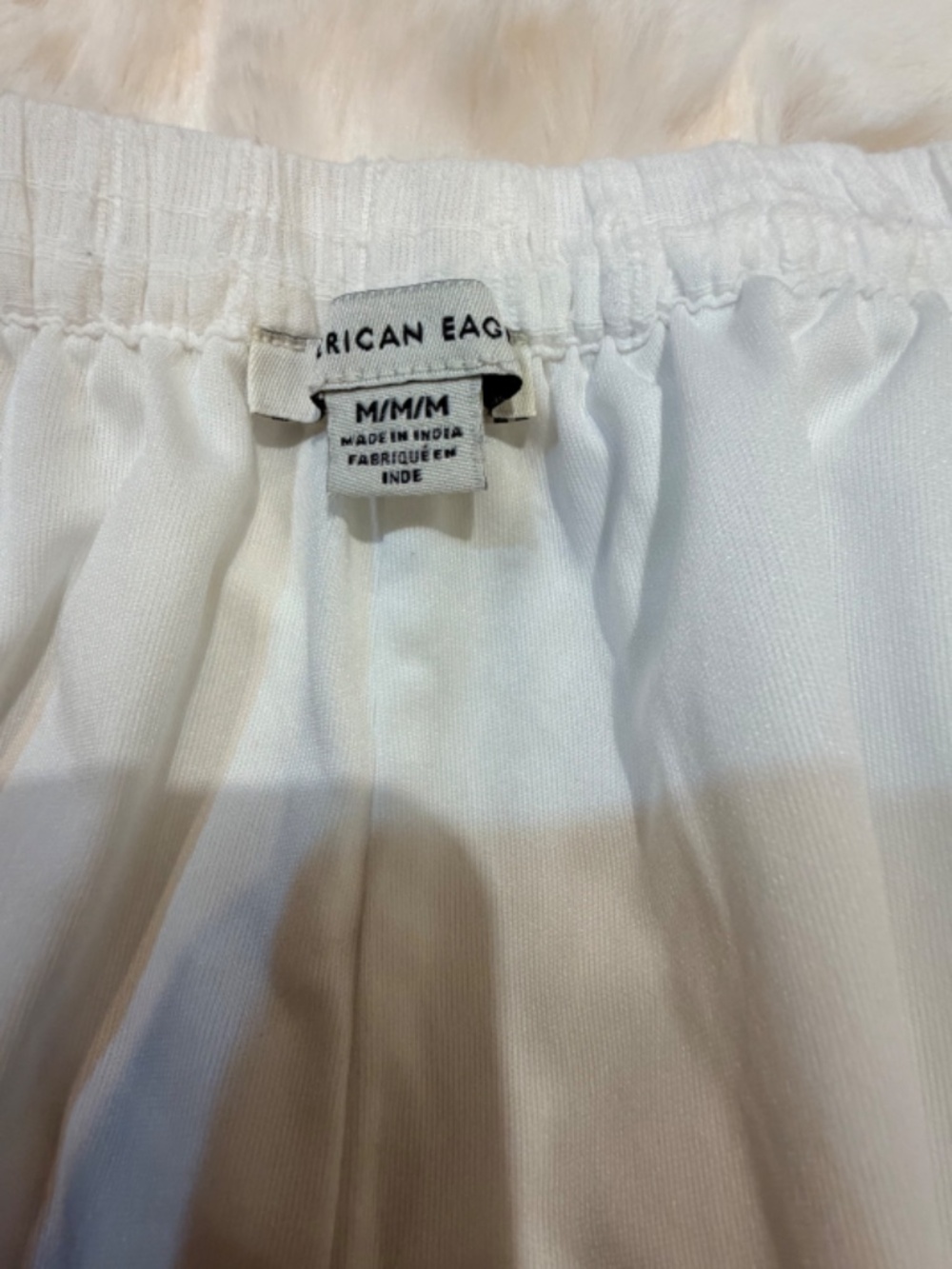American Eagle White Flowy‎ Shorts Women’s Medium Boho Cottagecore Summer - Picture 4 of 7